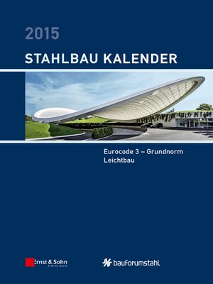 cover image of Stahlbau-Kalender 2015